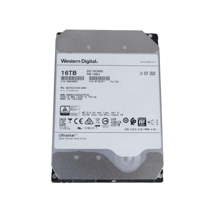 NOB WD Ultrastar DC HC550 16TB 7.2K 3.5" SAS 12G 512e 512MB HDD WUH721816AL5204