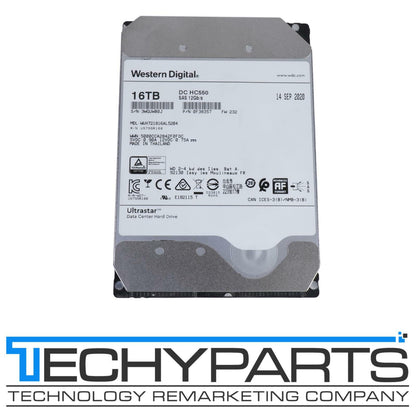 WD Ultrastar DC HC550 16TB 7.2K 3.5" SAS 12Gbps 512e 512MB HDD WUH721816AL5204