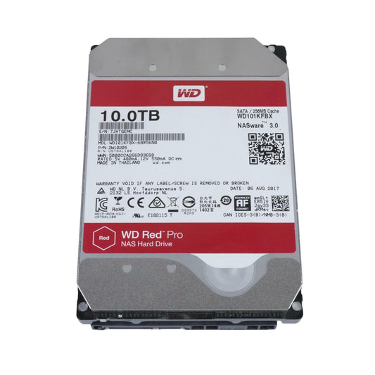 WD Red Pro WD101KFBX-68R56N0 10TB 7.2K 3.5" SATA 6Gb/s 512e 256MB NAS Hard Drive