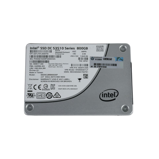 Intel 800GB SSD DC S3510 2.5" SATA 6Gb/s Solid State Drive SSDSC2BB800G6P 75%+