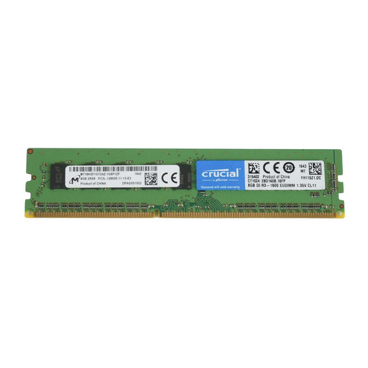 Crucial 8GB 2Rx8 PC3L-12800E DDR3-1600 ECC Unbuffered EUDIMM CT102472BD160B.18FP