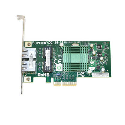 Supermicro AOC-SG-I2 2-Port 1Gbps Ethernet Full-height Server Network Adapter
