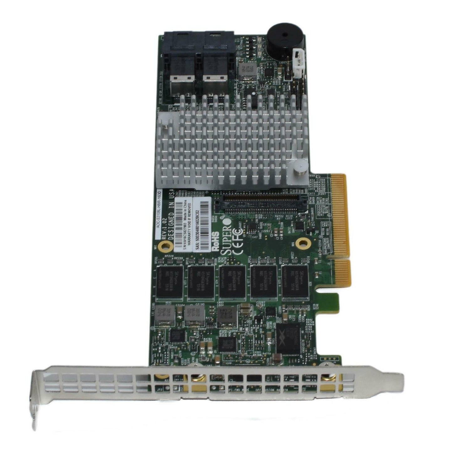 Supermicro AOC-S3108L-H8IR-16DD 2GB 8-Port 12Gbps SAS PCIe 3.0 RAID Controller