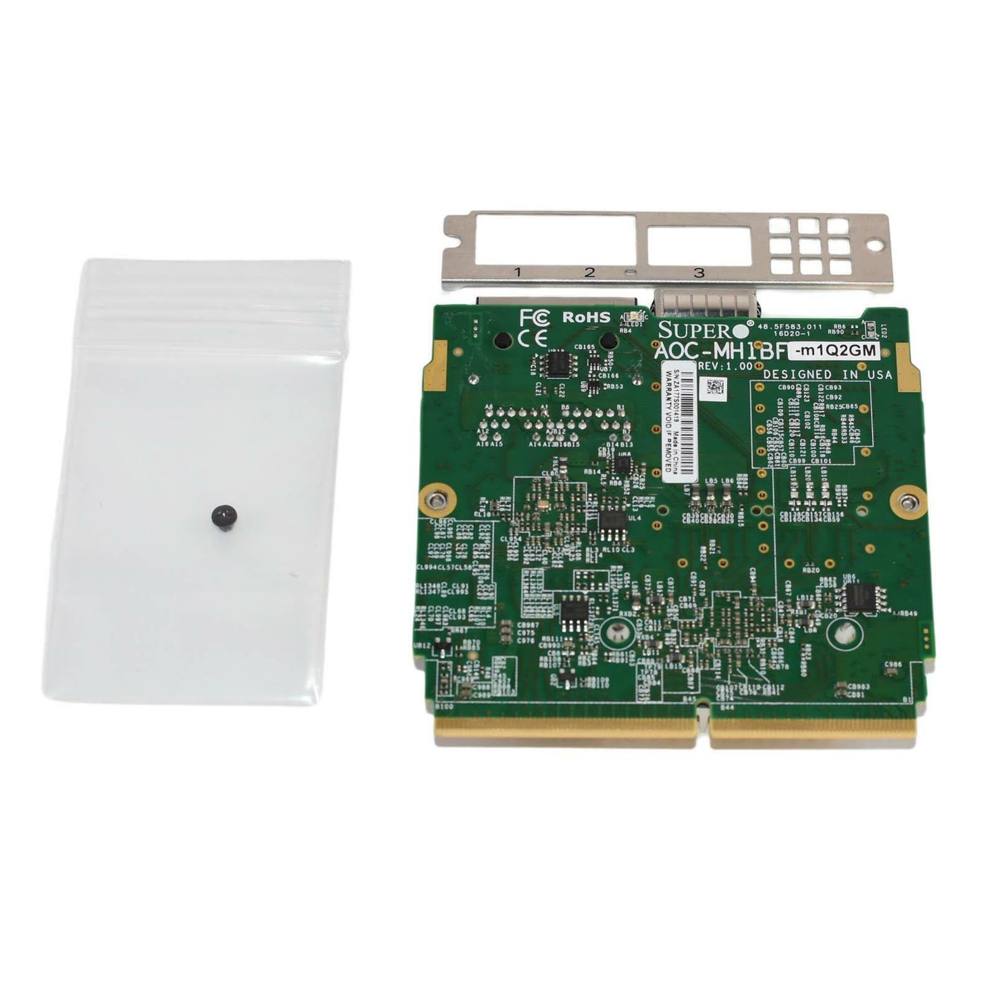 Supermicro AOC-MHIBF-M1Q2GM 2x 1GbE i350 + 1x 56Gbps IB QSFP ConnectX-3 FDR SIOM