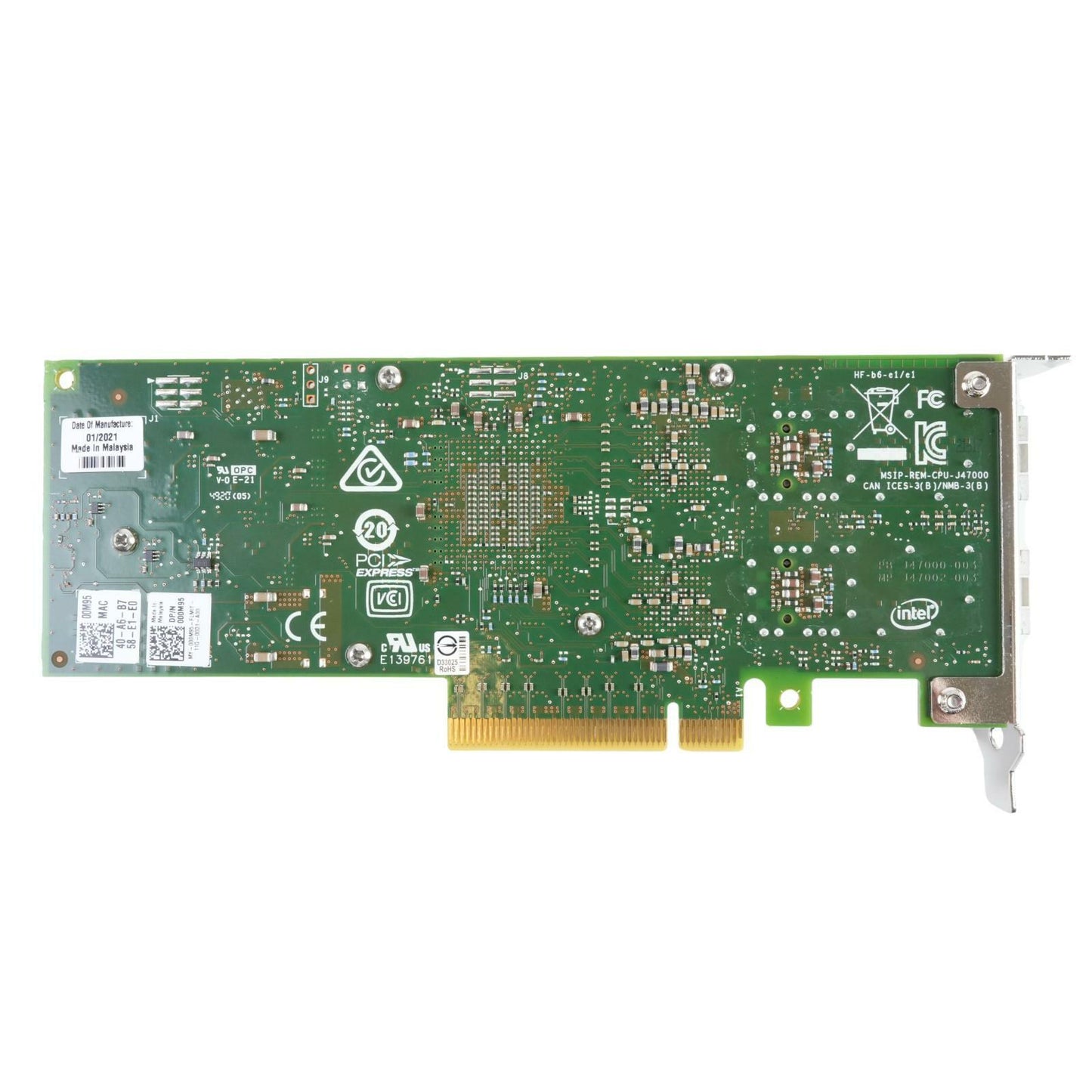 Dell 00M95 Intel XXV710-DA2 10/25GbE 2-Port PCIe 3.0 x8 Network Interface Card