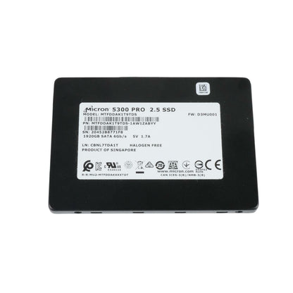 Micron 5300 PRO 1.92TB 2.5" SSD SATA 6Gb/s TLC SSD MTFDDAK1T9TDS-1AW1ZABYY