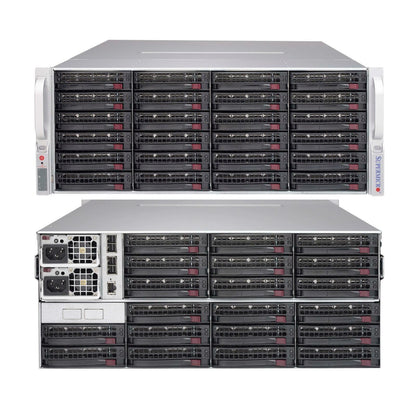 Supermicro CSE-847E1C-R1K23JBOD 4U Rackmount 3.5" 44-Bay JBOD Chassis 2x1200W