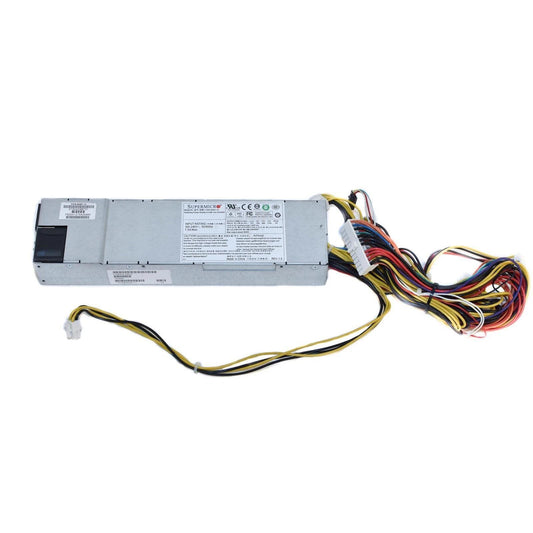 Supermicro PWS-605P-1H 600W 1U Platinum Multiple Output Switching Power Supply